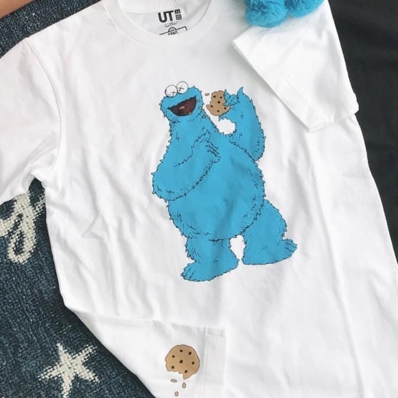kaws cookie monster shirt